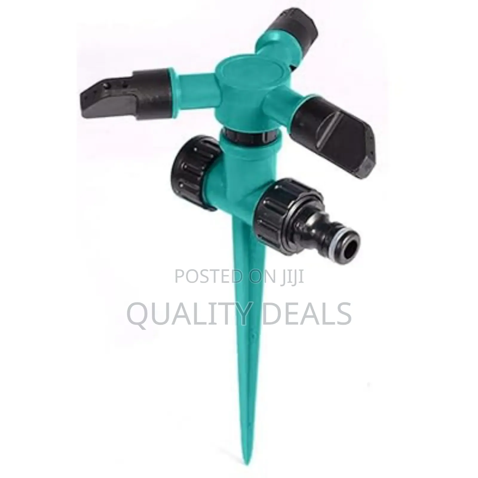 3 Arm Garden Lawn Sprinkler With Ground Spike