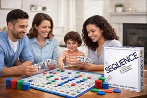 Sequence Strategy Board Game Fun Challenging Family Game