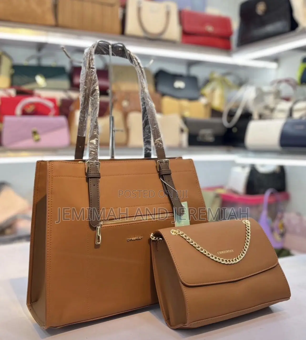 Leather Handbags for Ladies/2pc