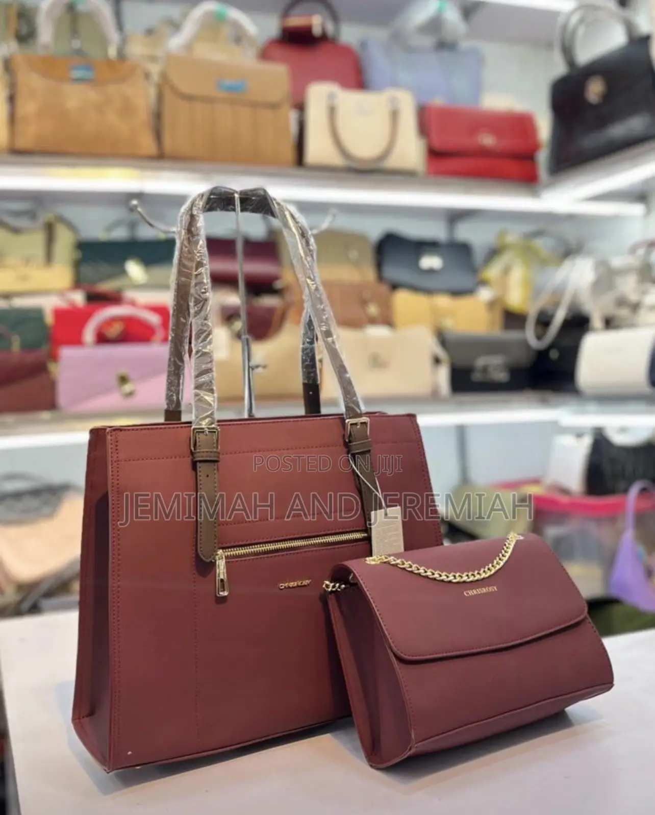Leather Handbags for Ladies/2pc