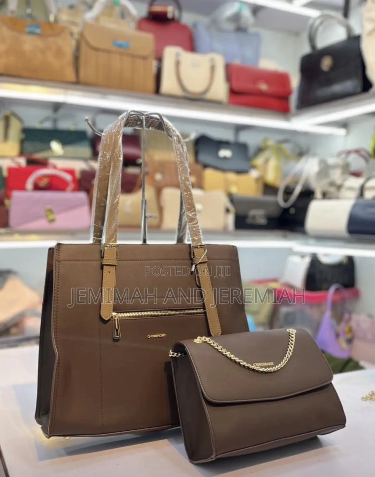 Leather Handbags for Ladies/2pc