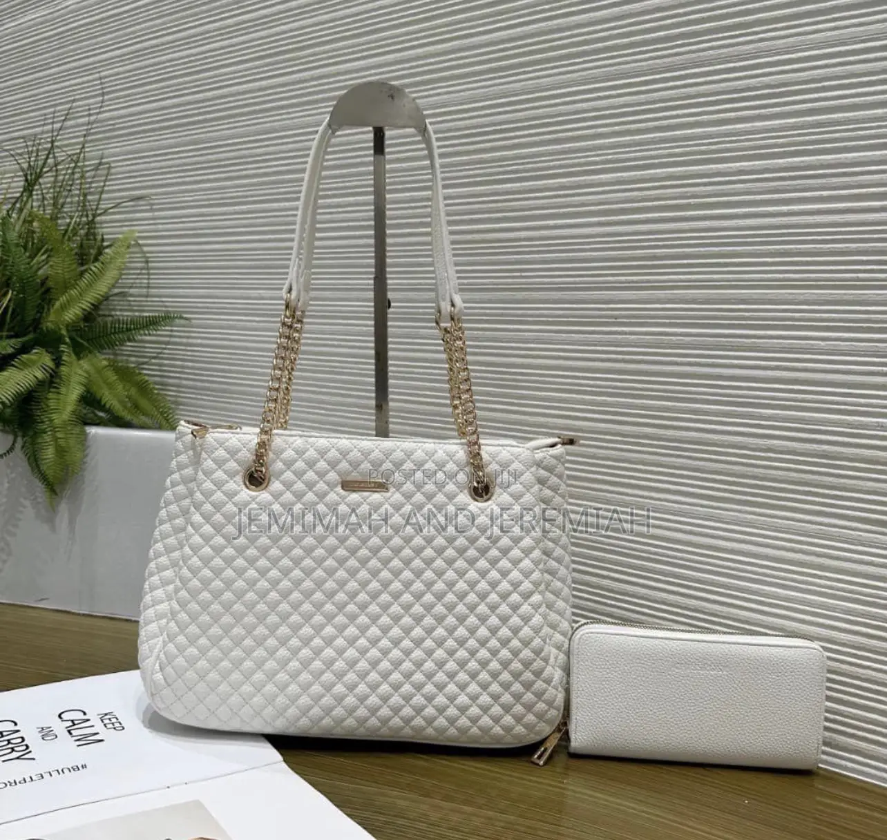 2-Piece Leather Handbag