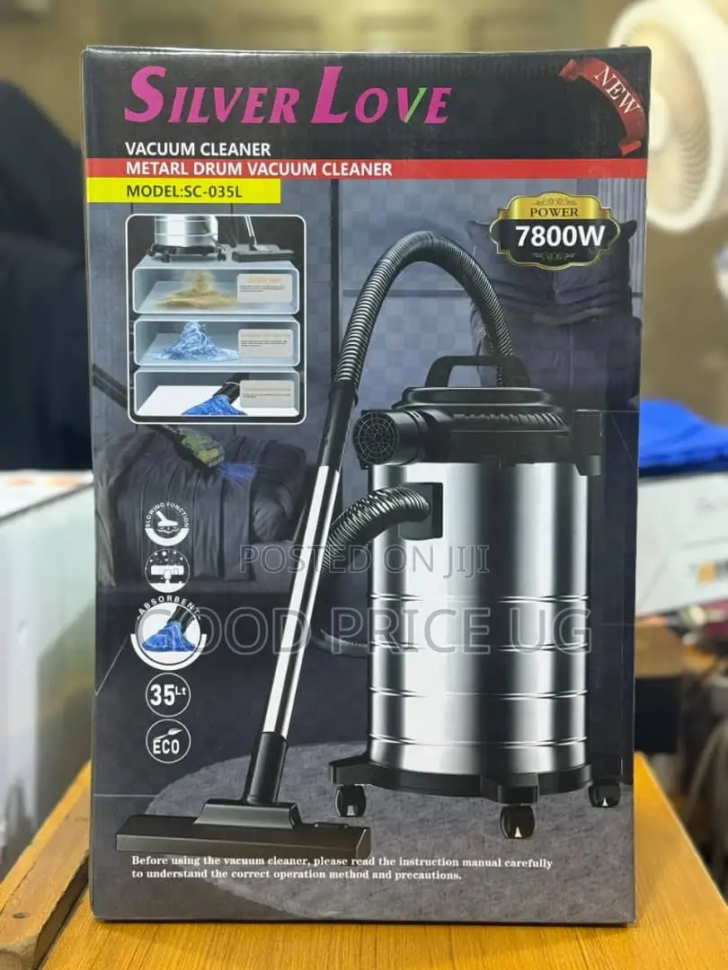 Silver Love Metal Drum Vacuum Cleaner, 30l