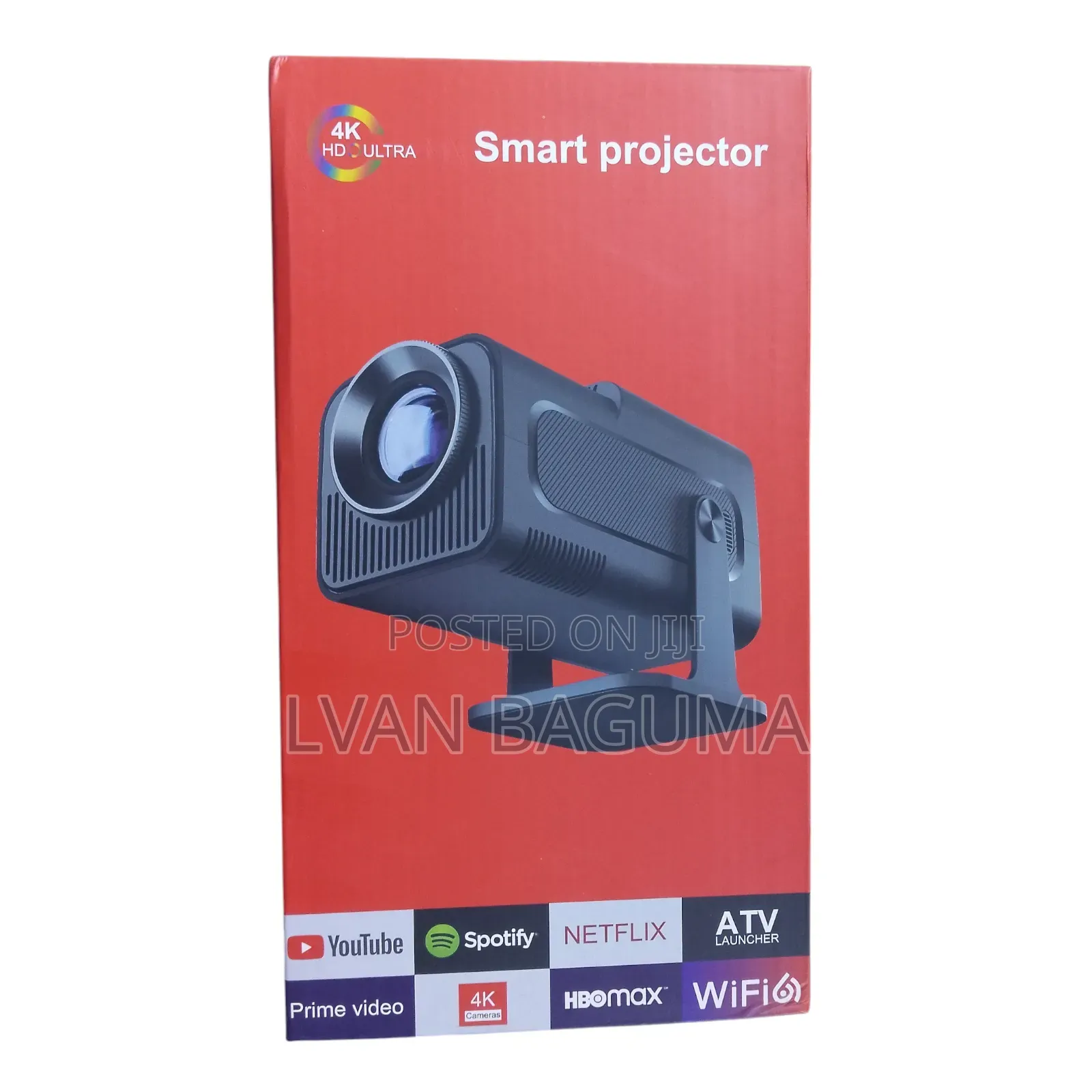  Smart Wifi Projector – Android Tv, Netflix, Youtube, Portable