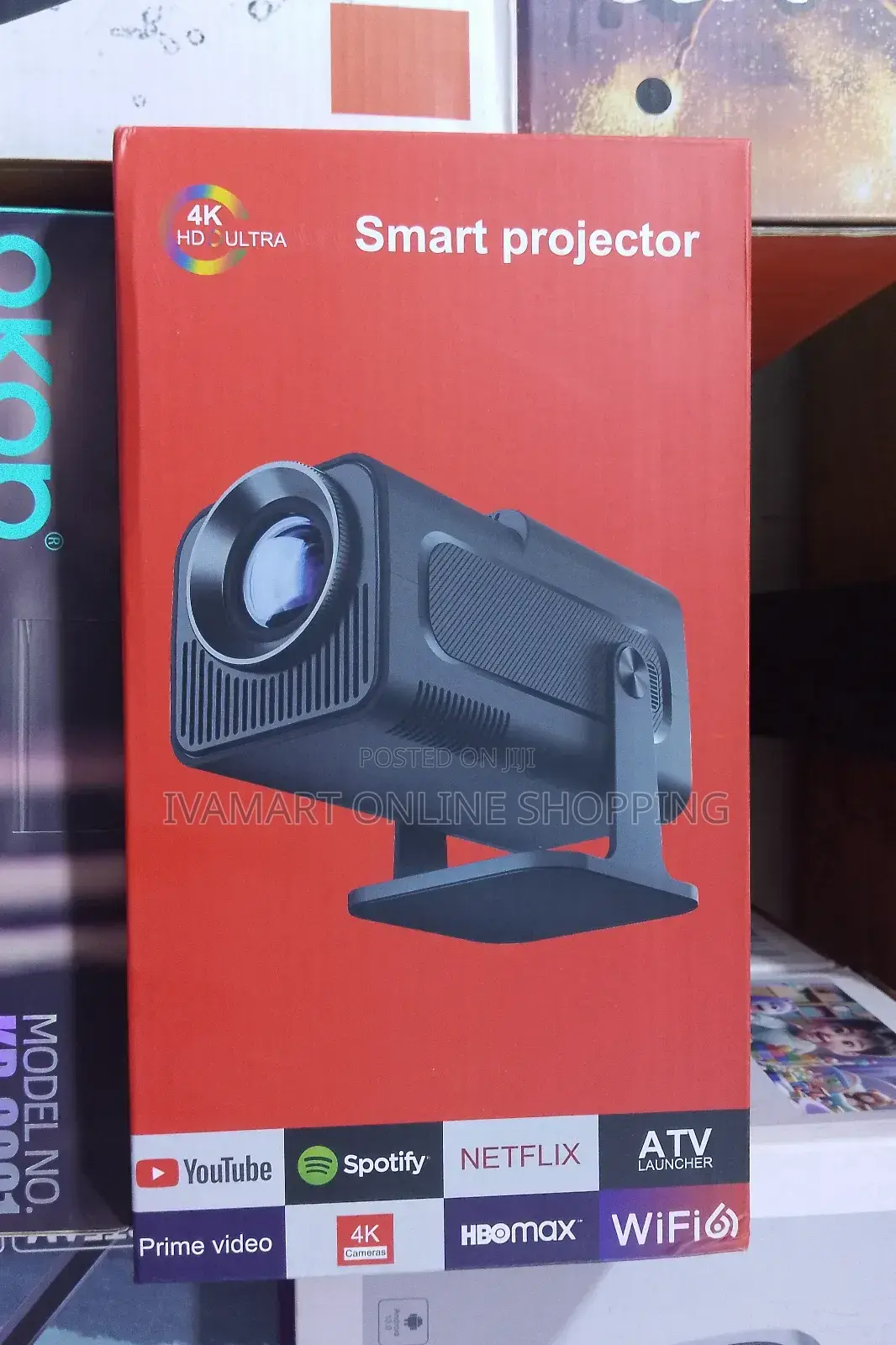  Smart Wifi Projector – Android Tv, Netflix, Youtube, Portable