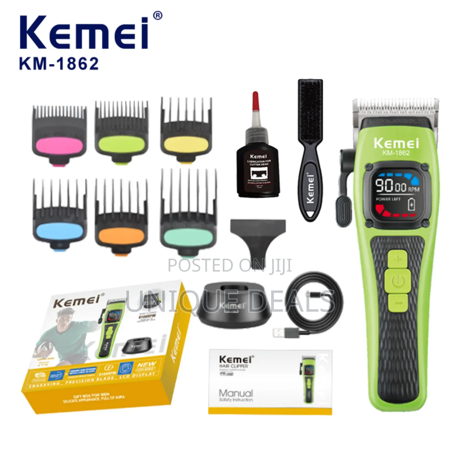 Kemei Electric Clippers - Usb Rechargeable Professional Hair Trimmers