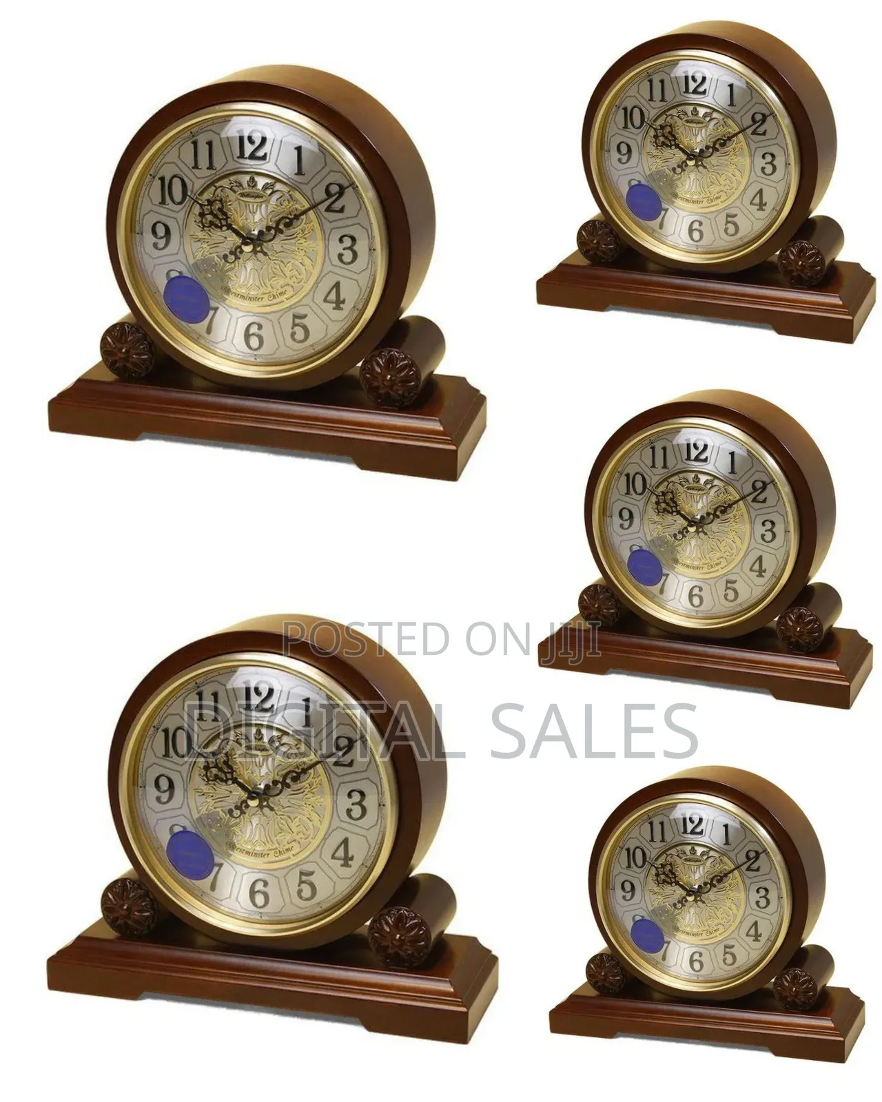 Wooden European Antique Style Super Mute Quartz Clock