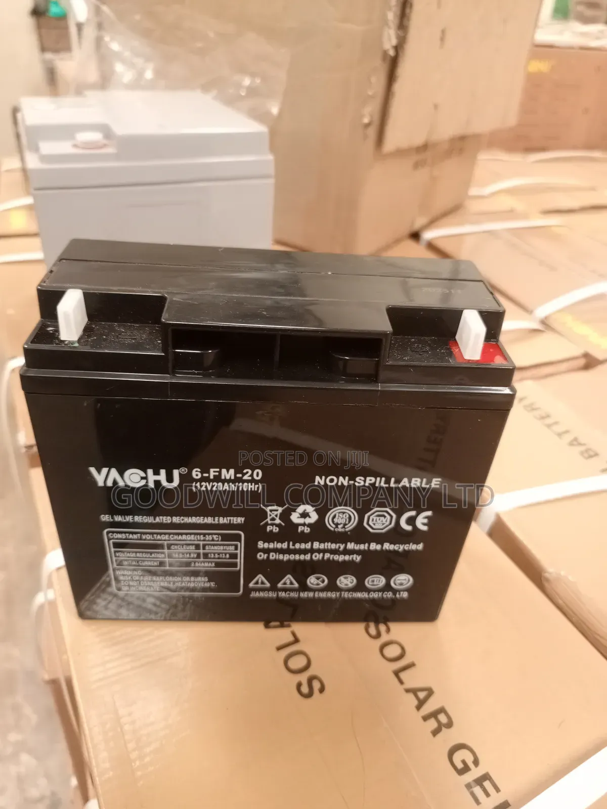 20ah 12v Yachu Sealed Lead Battery