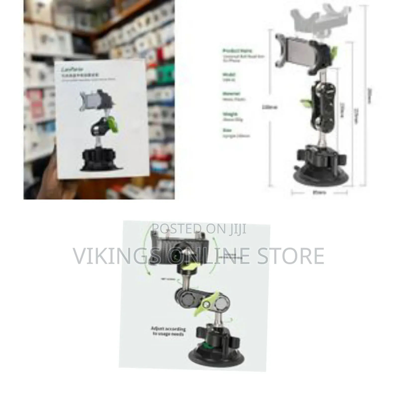 Lanparte Uba-01l Universal 360° Rotating Ball Head Arm Car Suction