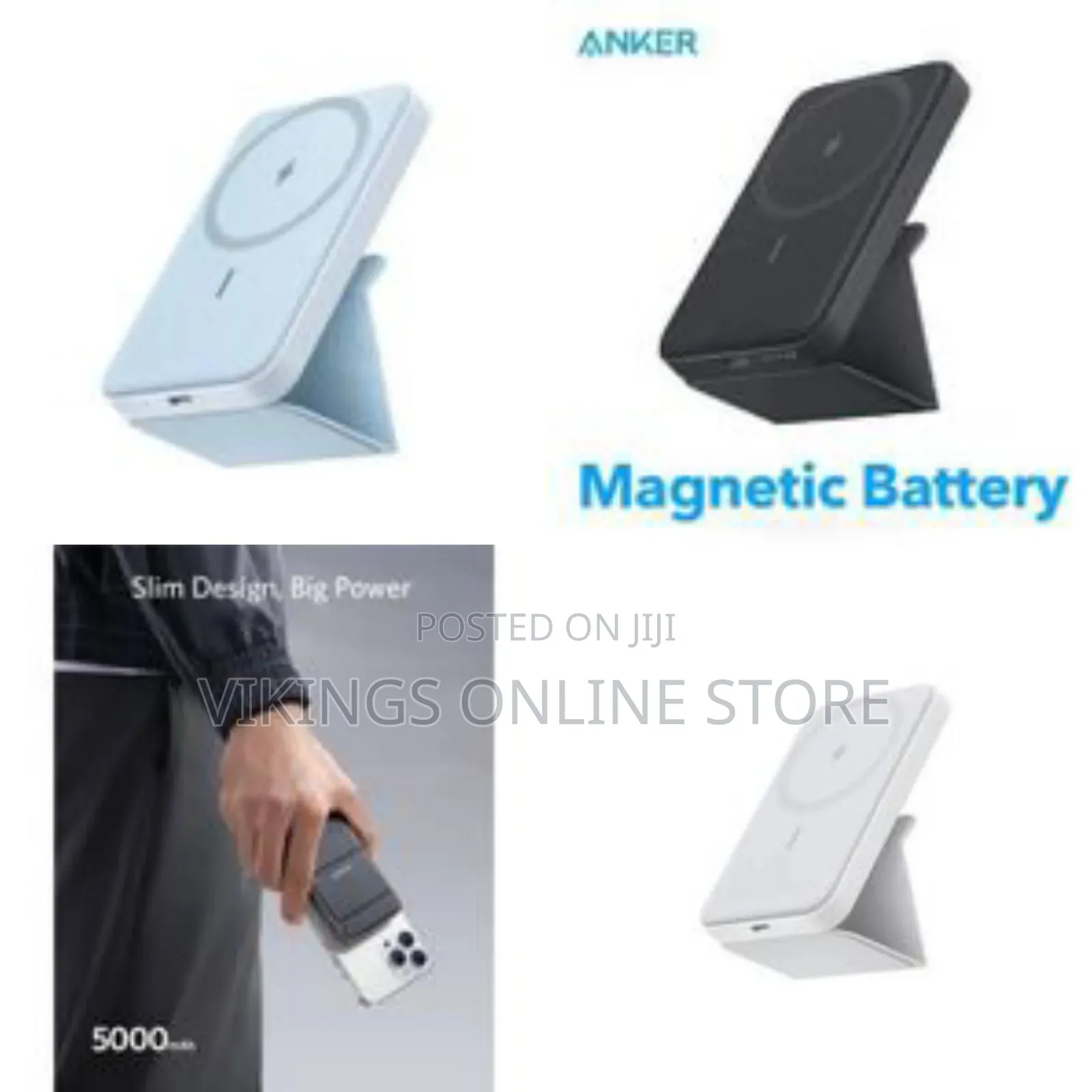 Magnetic Battery Maggo Power Bank 5000mah 7.5w Foldable Magnetic