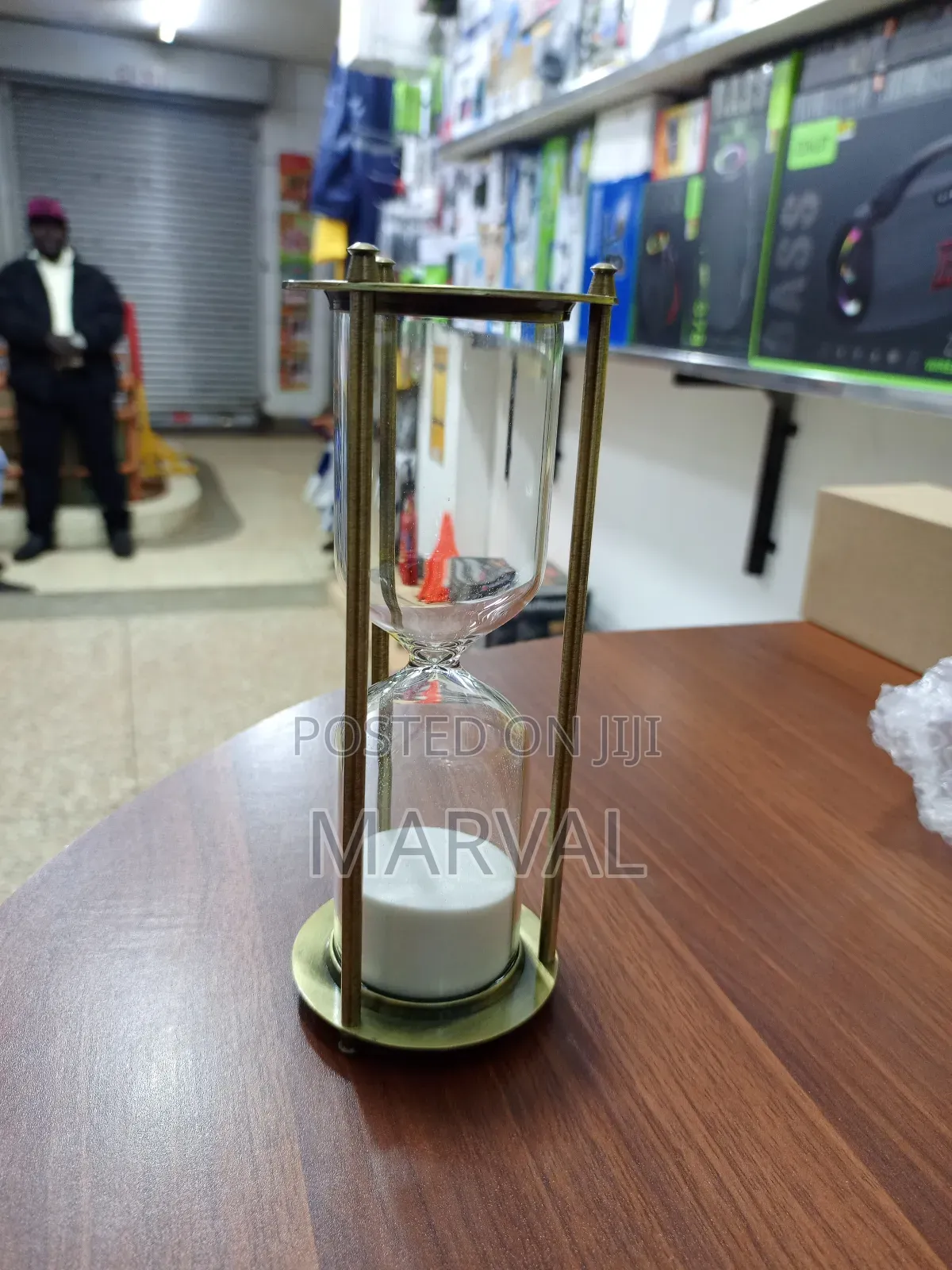 Vintage-Style Brass and Glass Sand Timer