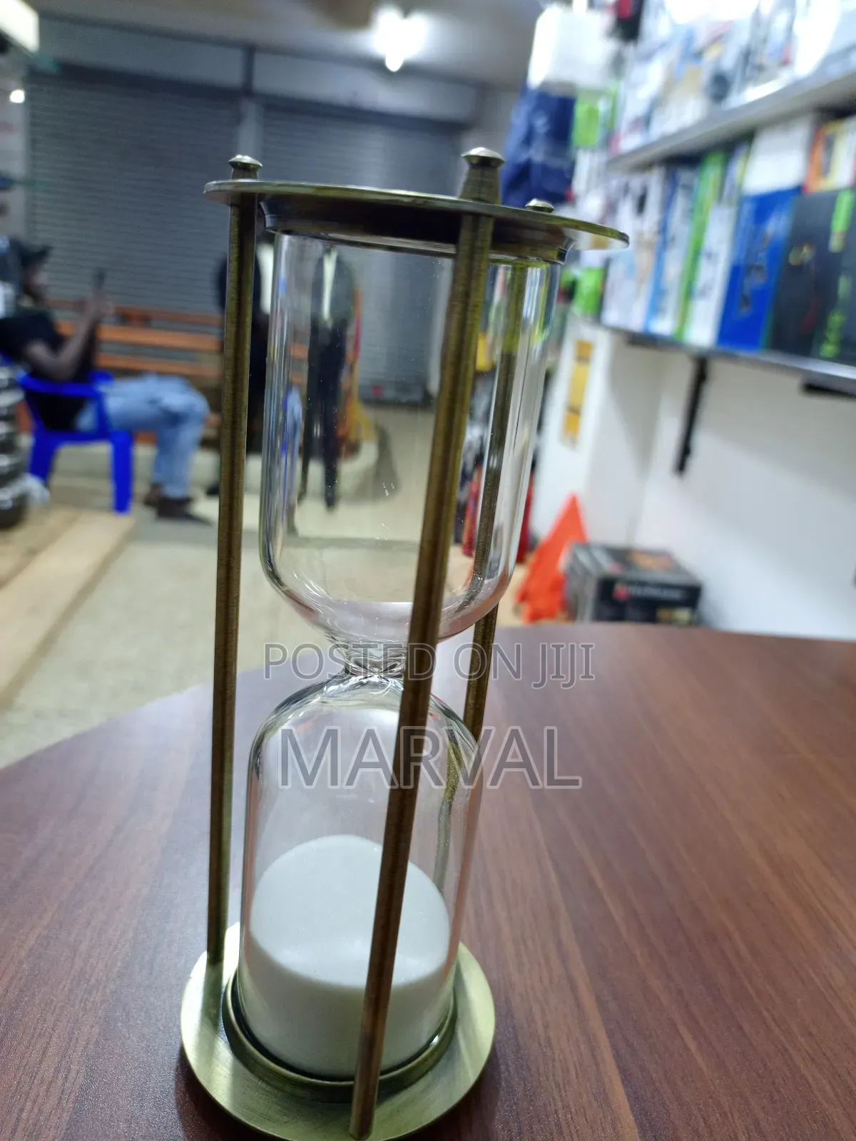 Vintage-Style Brass and Glass Sand Timer