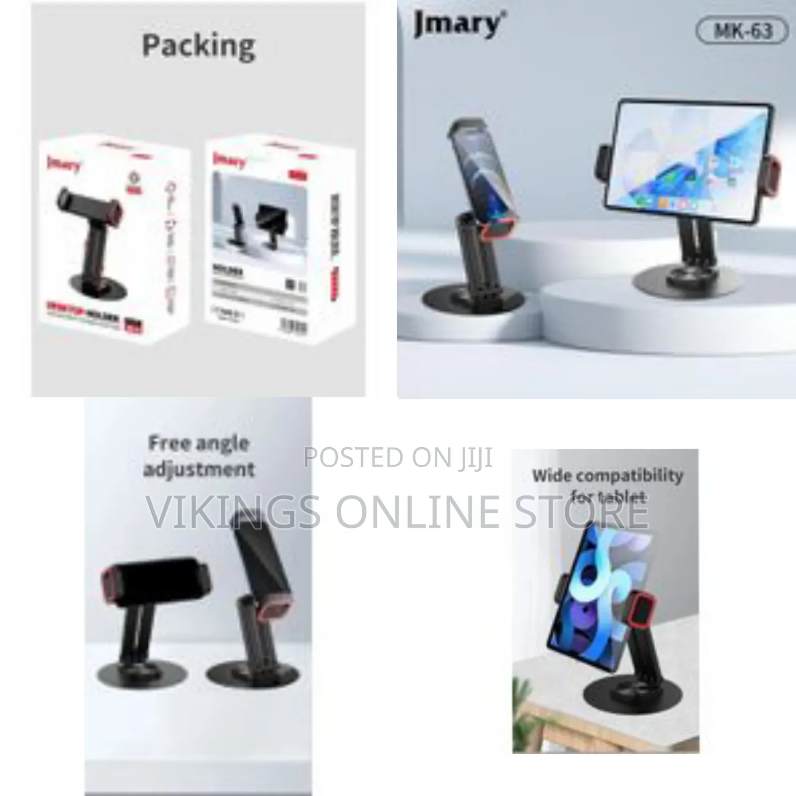 Jmary Mk-63 Destop Holder Rotating Stable and Anti-Skid Wide