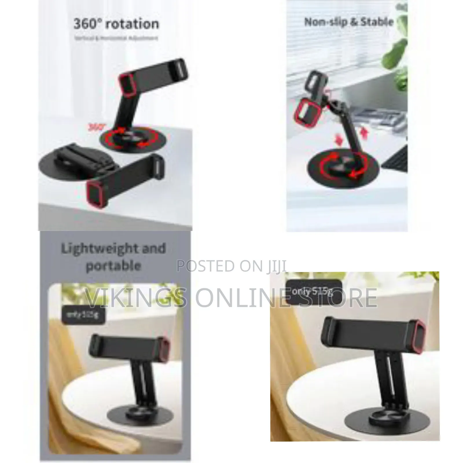 Jmary Mk-63 Destop Holder Rotating Stable and Anti-Skid Wide