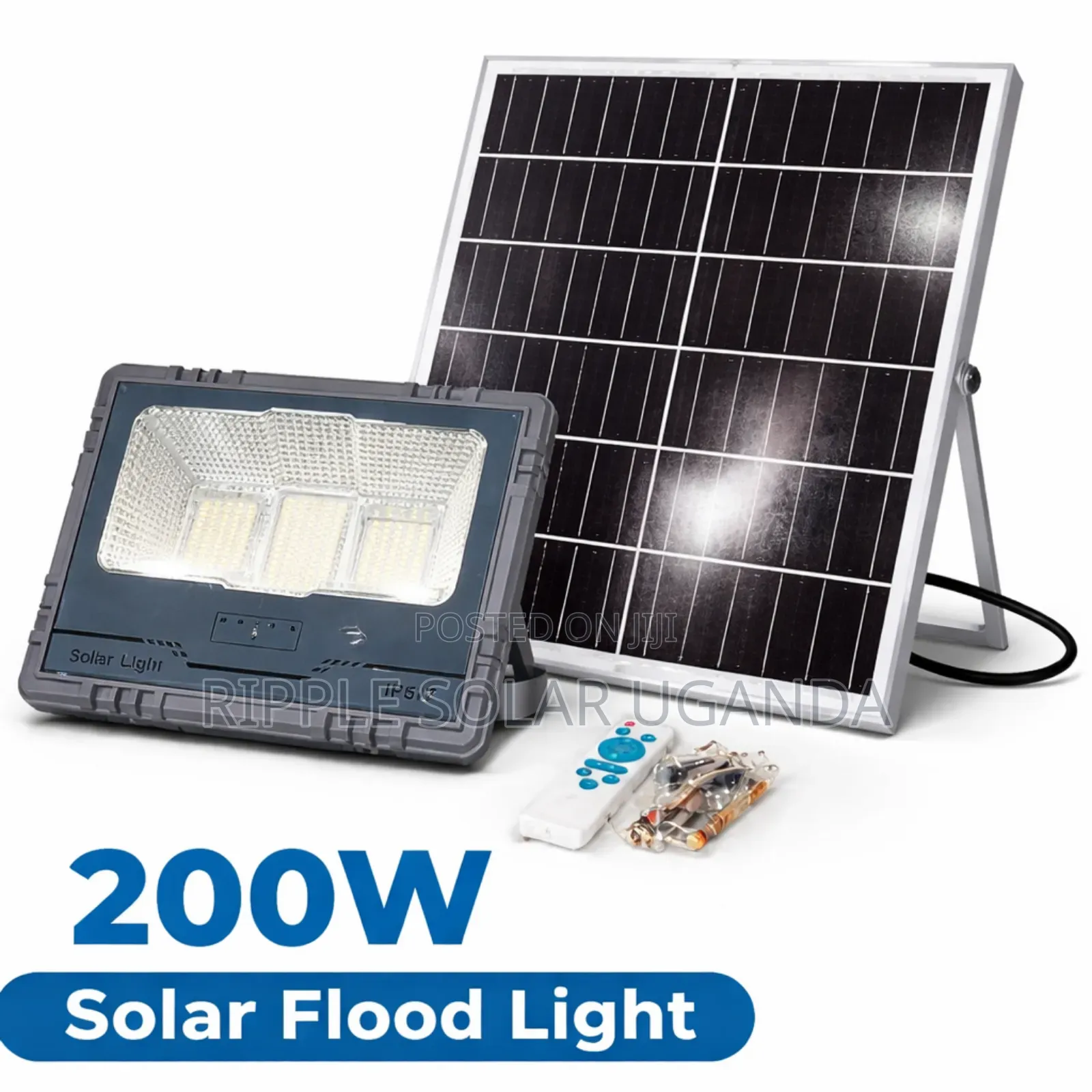 200w Solar Flood Light With 6v Panel Waterproof Ip67 Security Kampala
