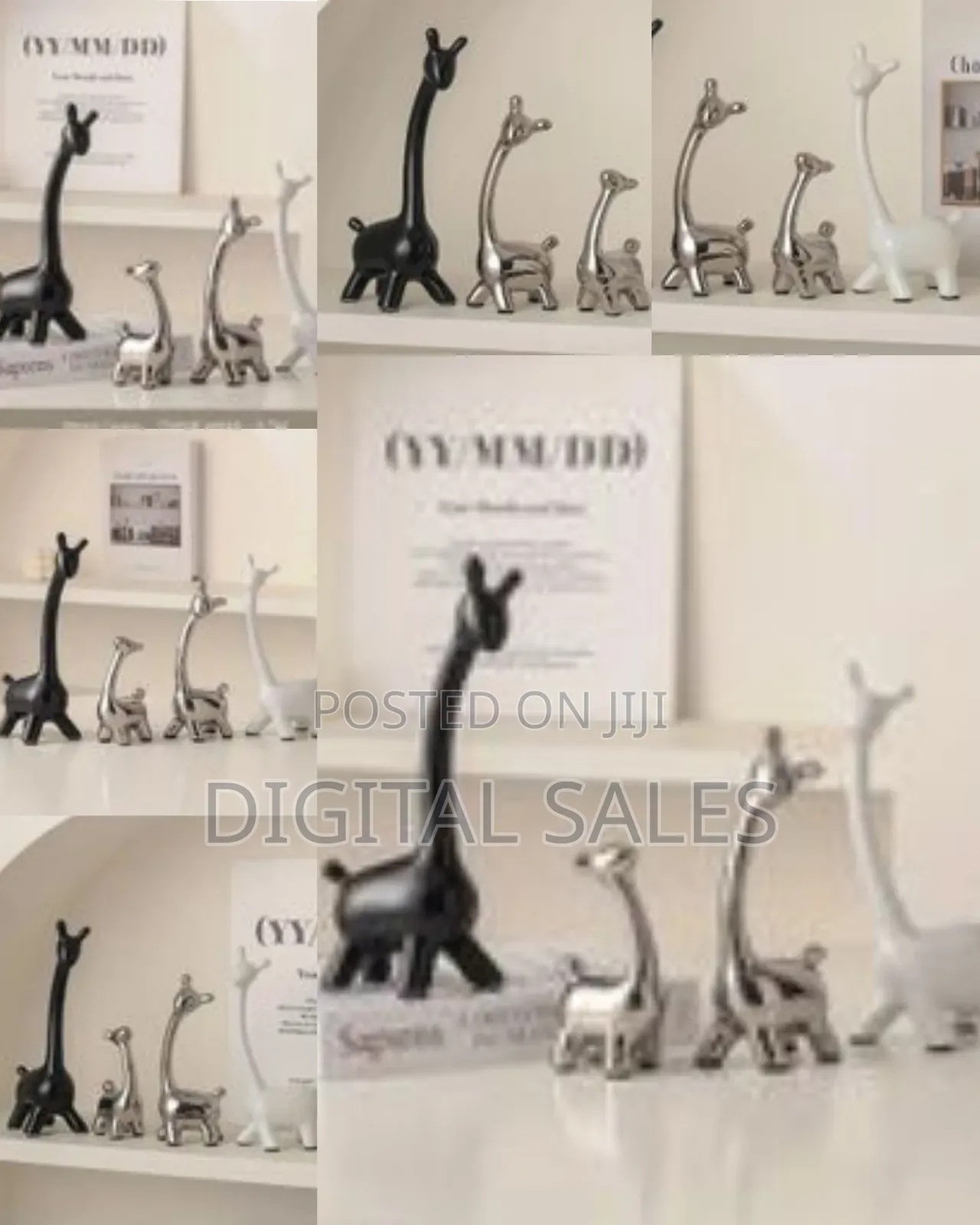 4pcs Simple Modern Deer