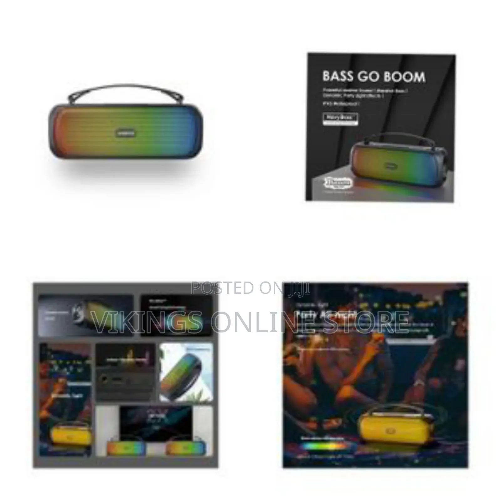 Oraimo Bluetooth Party Boombox Powerful Sound Massive Bass Dynamic