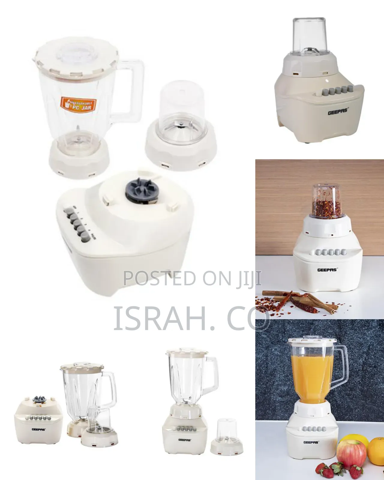 Geepas Gsb5362 400w 2 in 1 Blender