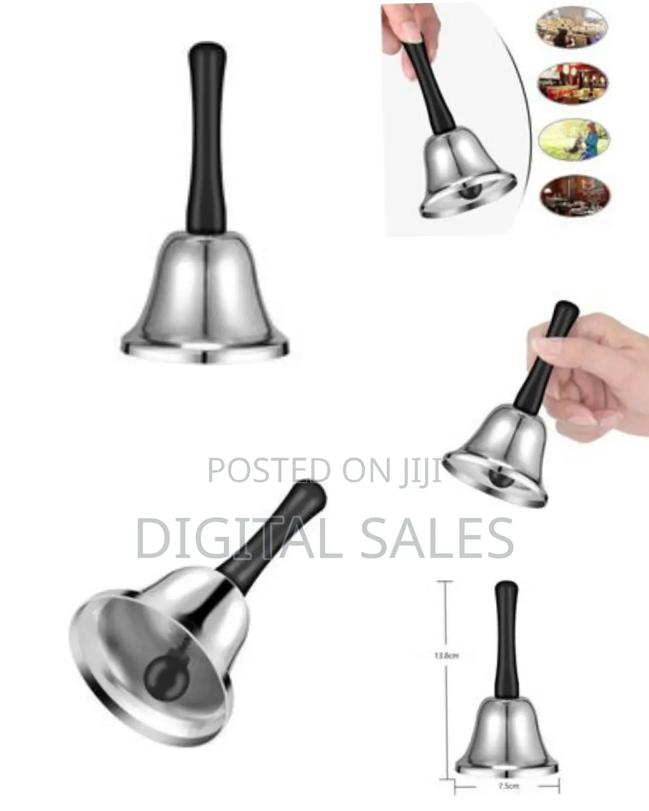 Stainless Steel Hand Bell