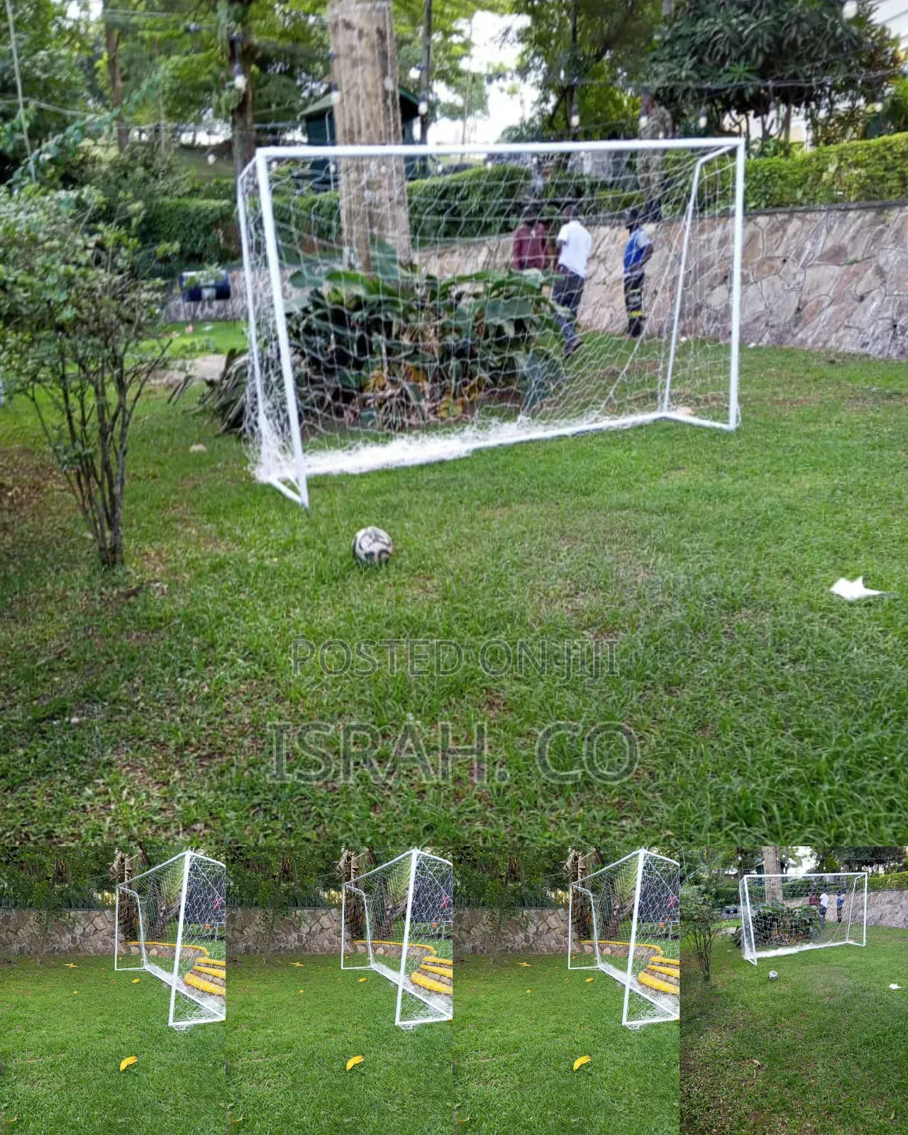 2 Pieces 24ft X 8ft Professional Football Goal Posts