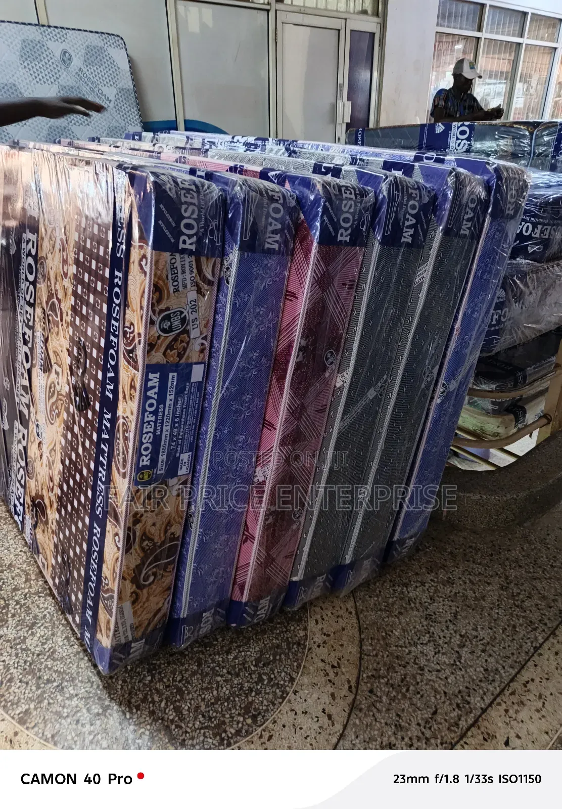 Rosefoam Mattresses 3'5x6x6 Inches. Sealed Cover