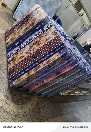 Rosefoam Mattresses 3'5x6x6 Inches. Sealed Cover