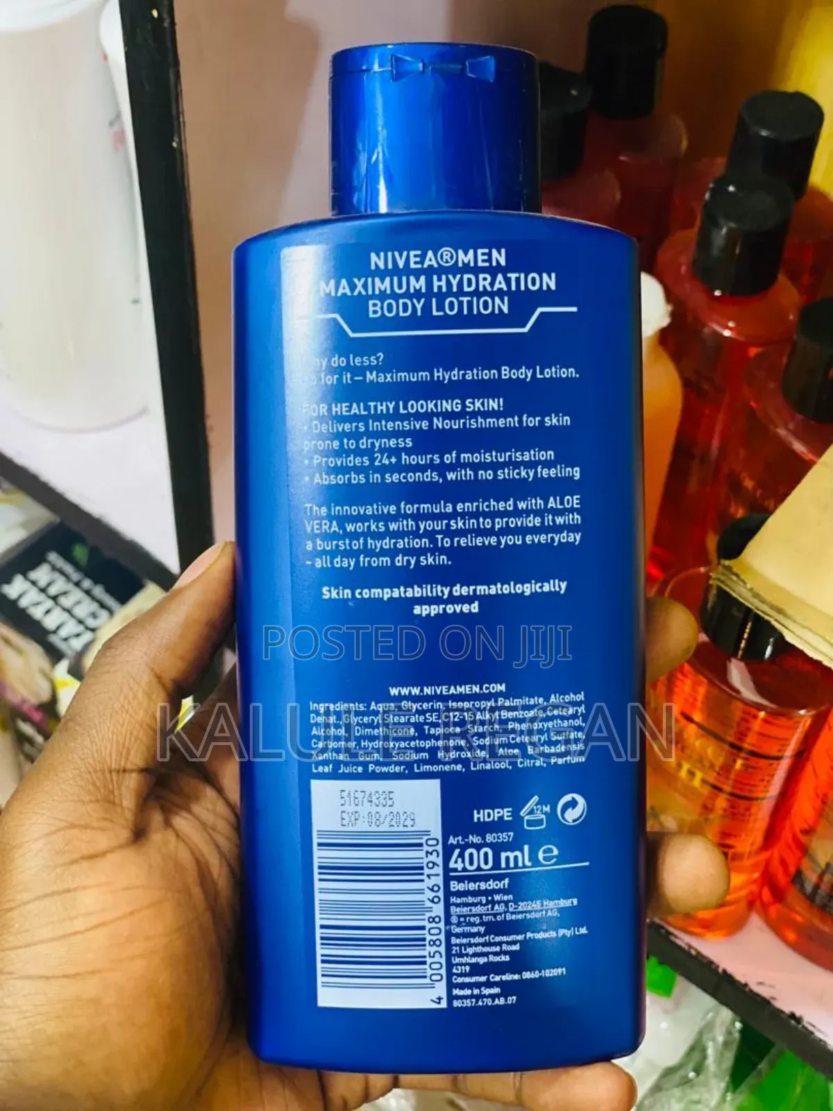 Nivea Body Lotion Essentials Maximum Hydration Men 400mls