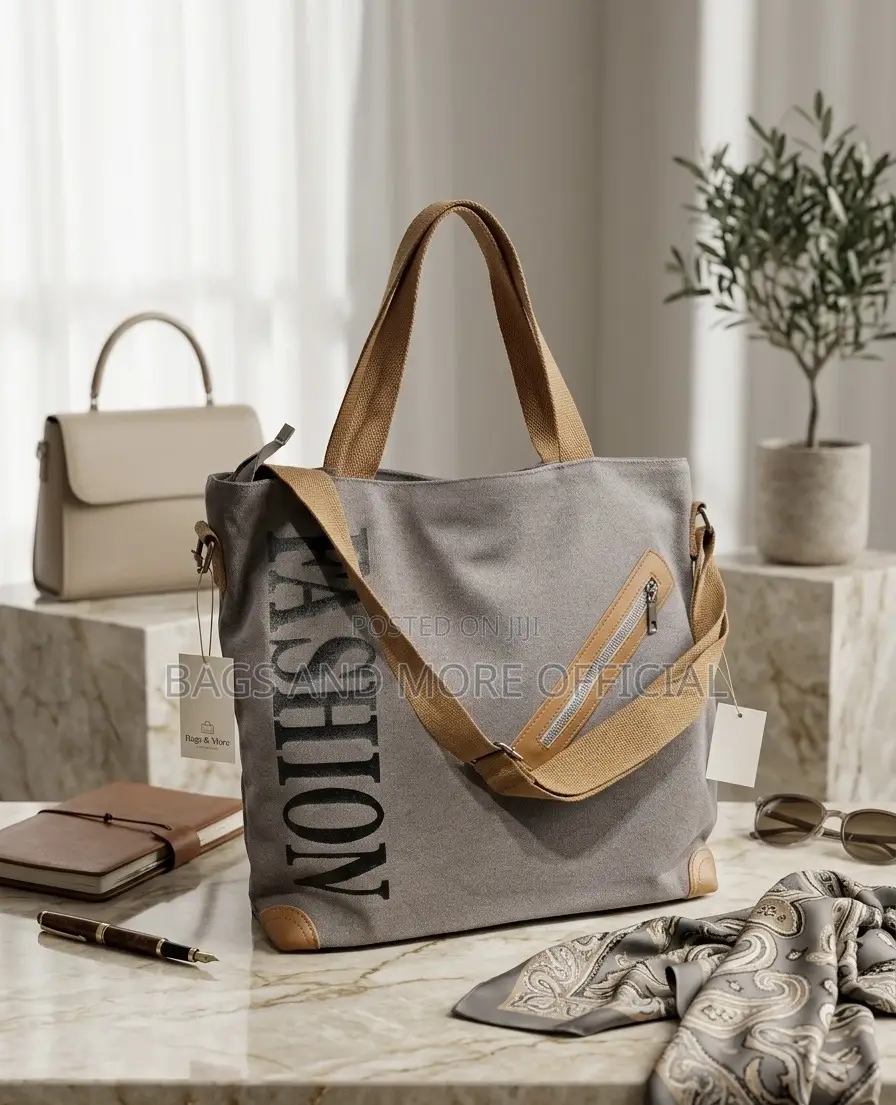 High-Quality Canvas Nylon Tote Bags - Multiple Designs