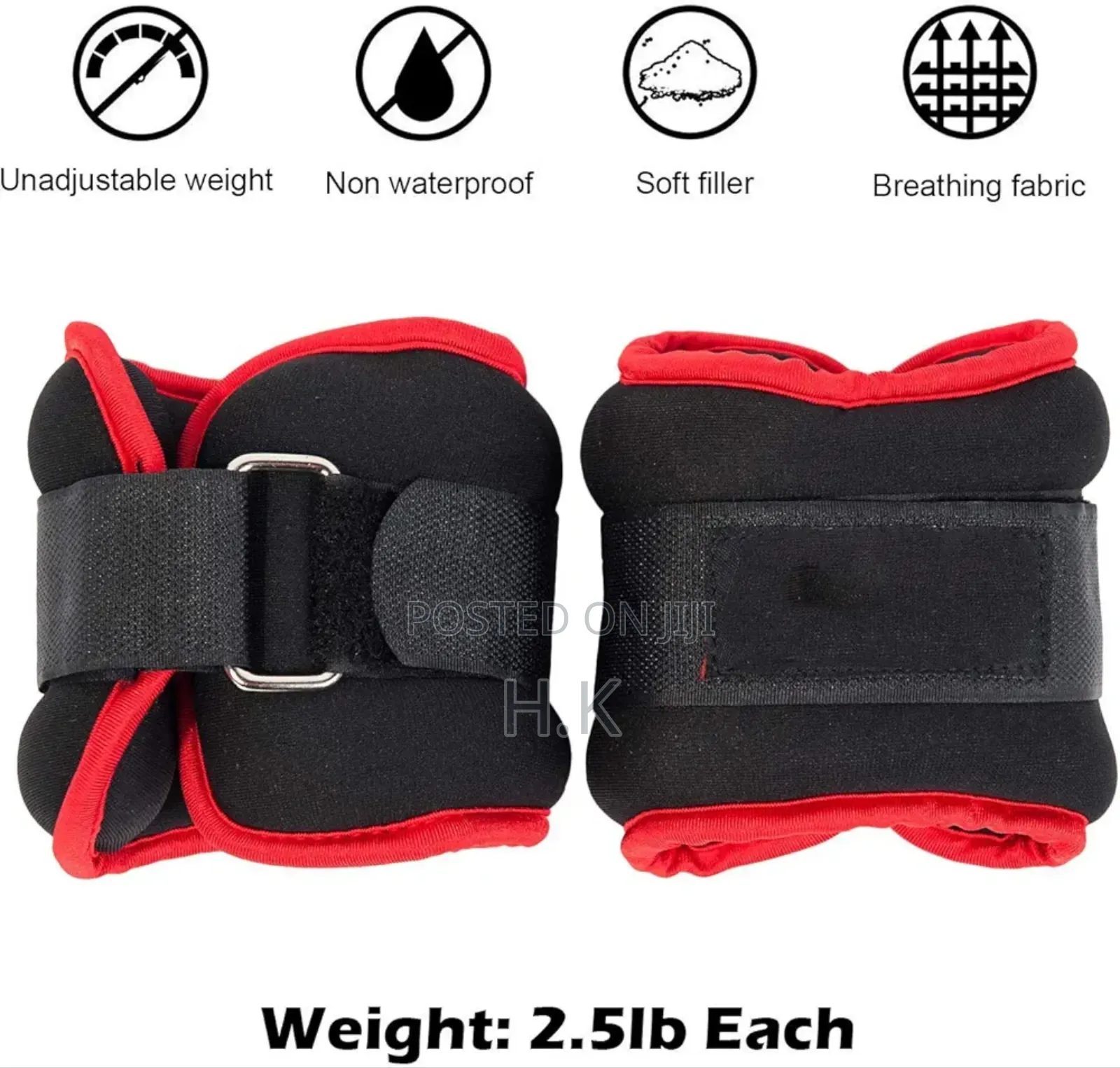 Adjustable Ankle Weights 0.5kg