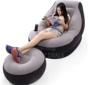 In Texas Air Sofa With Footrest and Bottle Holder