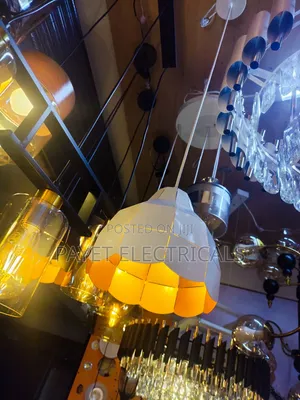 Gold/ White Pendant Lamp Holder