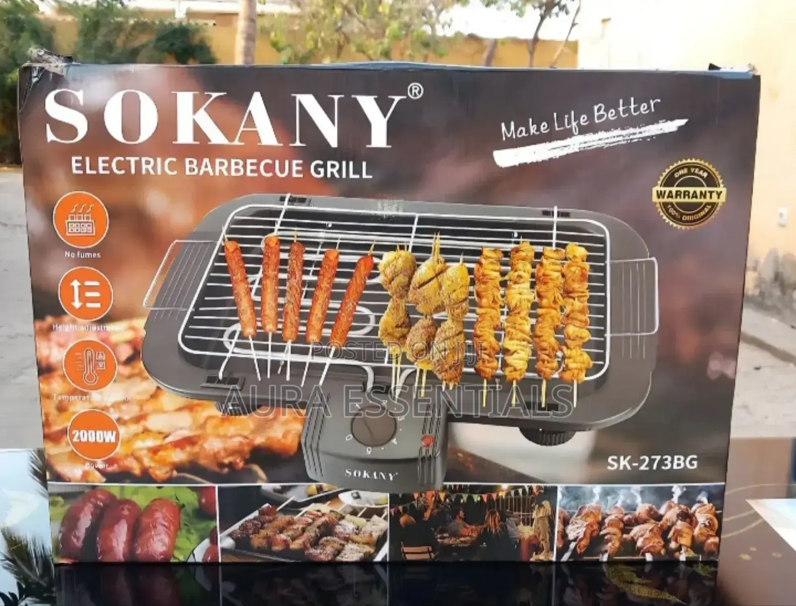 Unique Sokany Electric Barbecue Grill