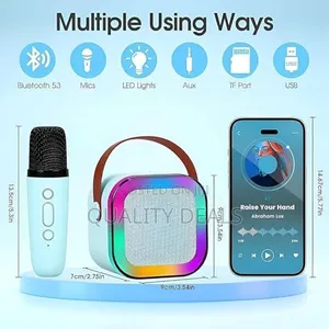 Portable Karaoke Speaker With Microphone