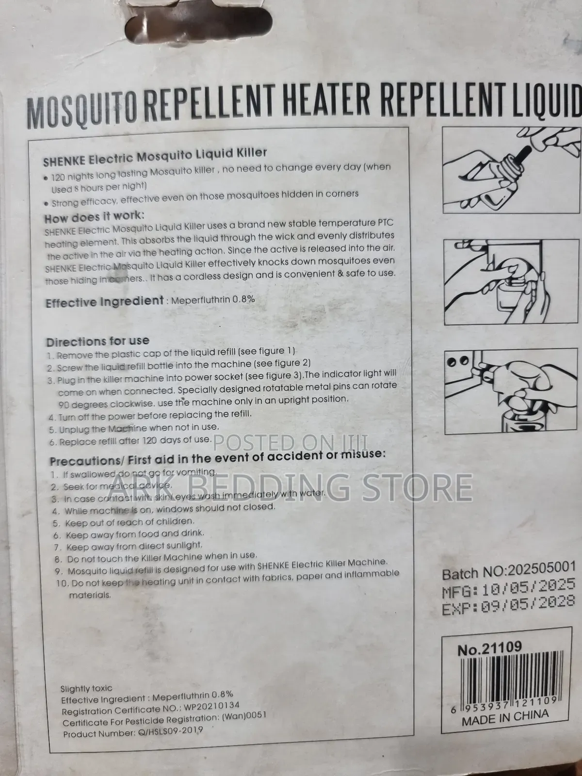 Lemon Scent Mosquito Liquid Repellent