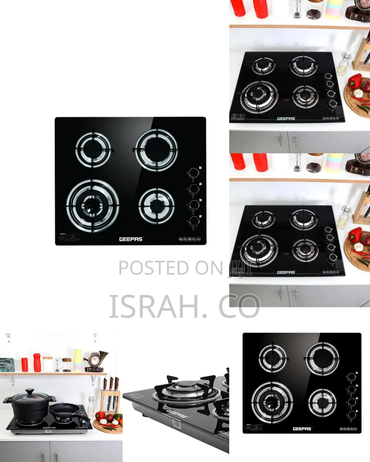 Geepas Gk4410 4-Burner Gas Cooker-.
