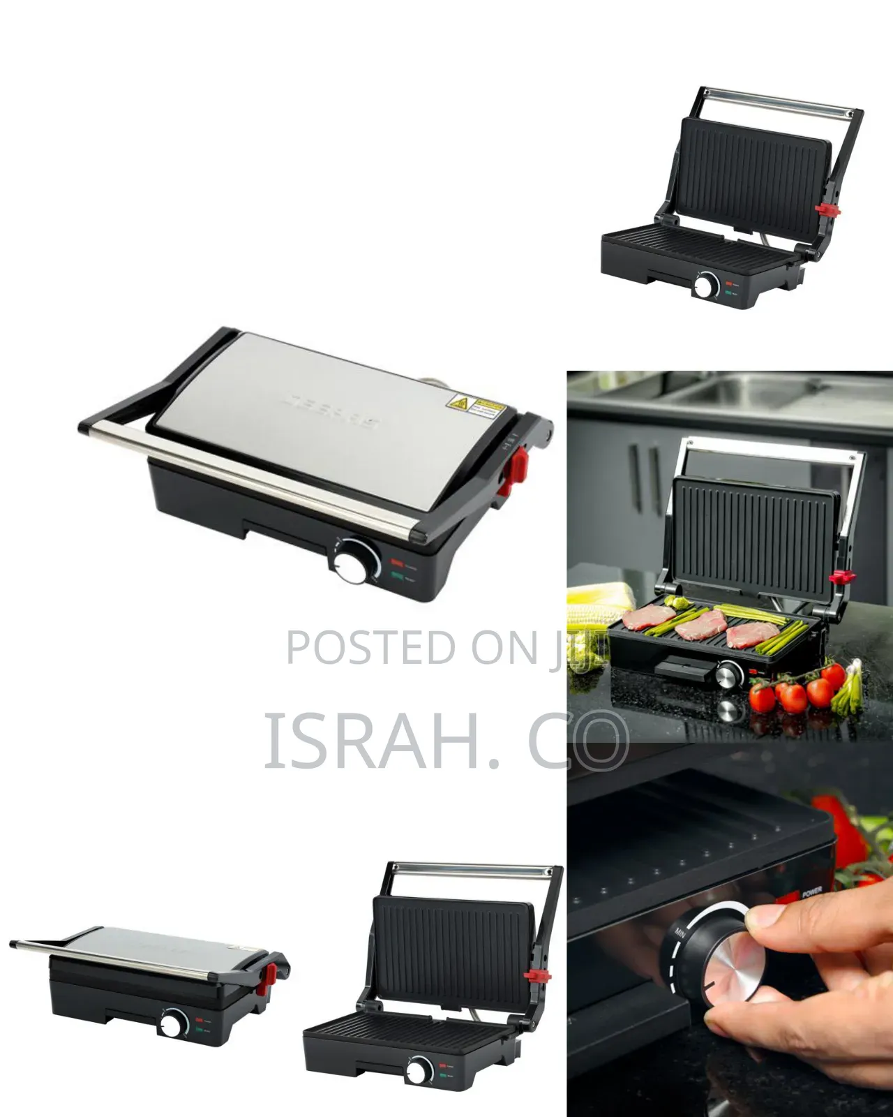 Stainless Steel Grill Maker, Power and Ready Light, Ggm5394