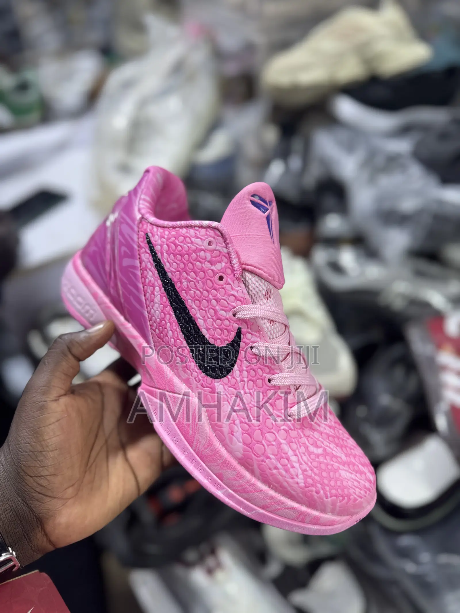 New Nike Kobe 6 Proto Straw Berry Pink Basket Ball Sneakers in Stock