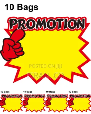 "Promotion" Display Sign Stickers Pack of 10.