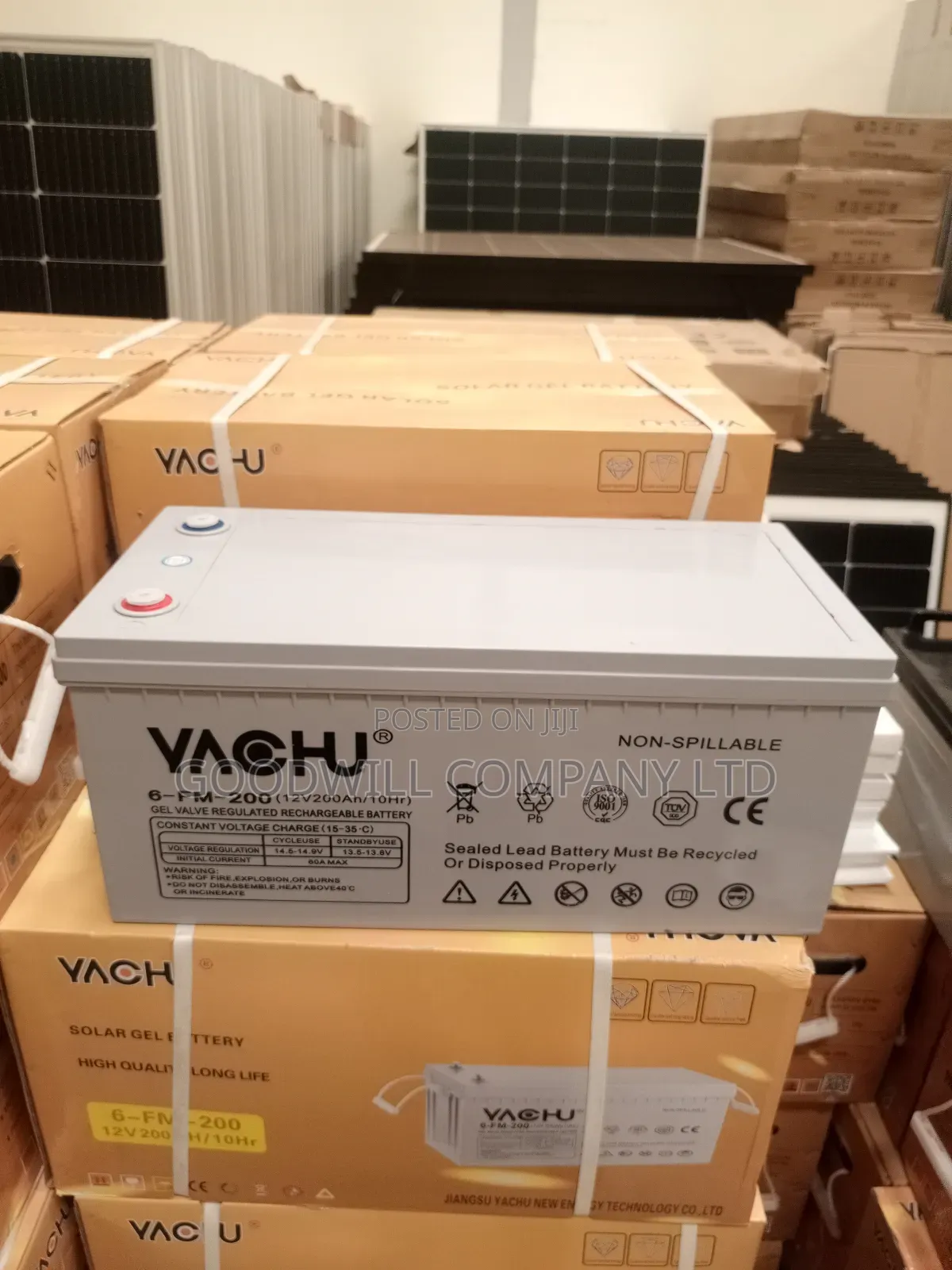 200ah 12v Non Spillable Solar Battery