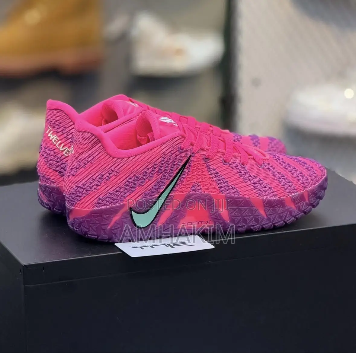 New Nike Ja 3 X Price of Admission Hyper Pink Basket Ball Sneakers