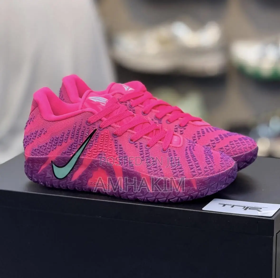 New Nike Ja 3 X Price of Admission Hyper Pink Basket Ball Sneakers