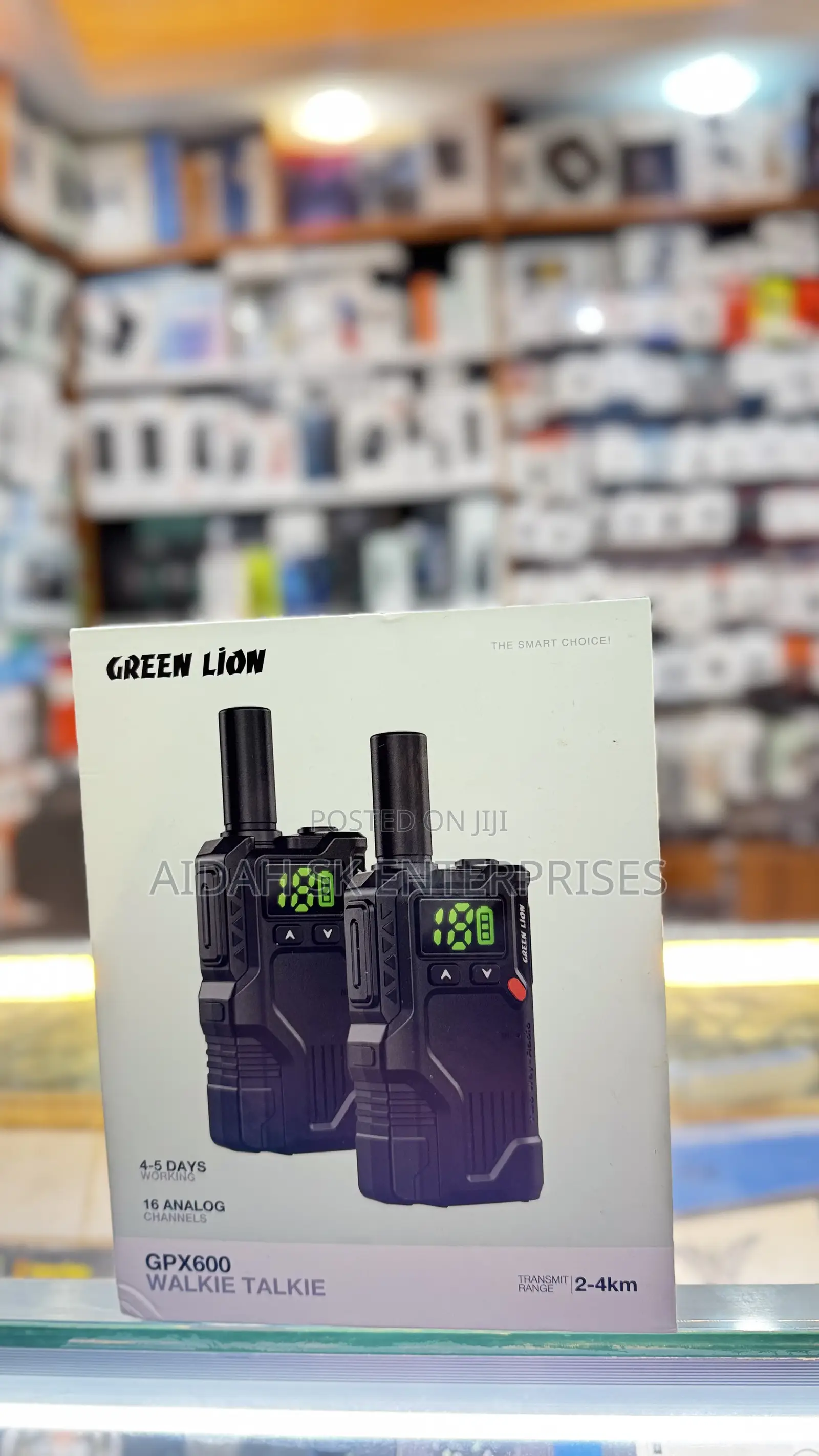 Green Lion Gpx600 Walkie Talkie - Black
