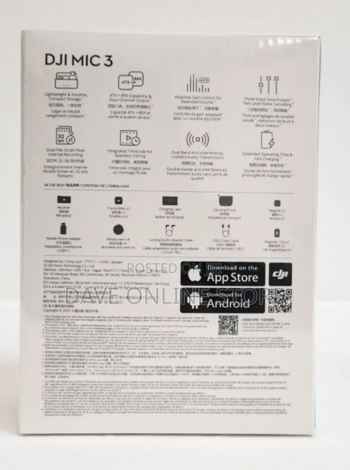 Dji Mic 3 Wireless Lavalier Mic 1tx 1rx 2tx 1rx Kit With Charging Case