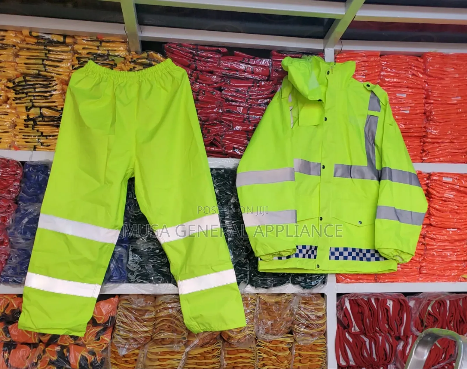 2-piece High-visibility Safety Rain Suit