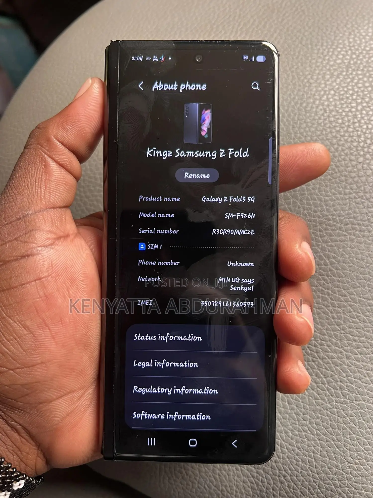 Samsung Galaxy Z Fold 3 256 GB Black