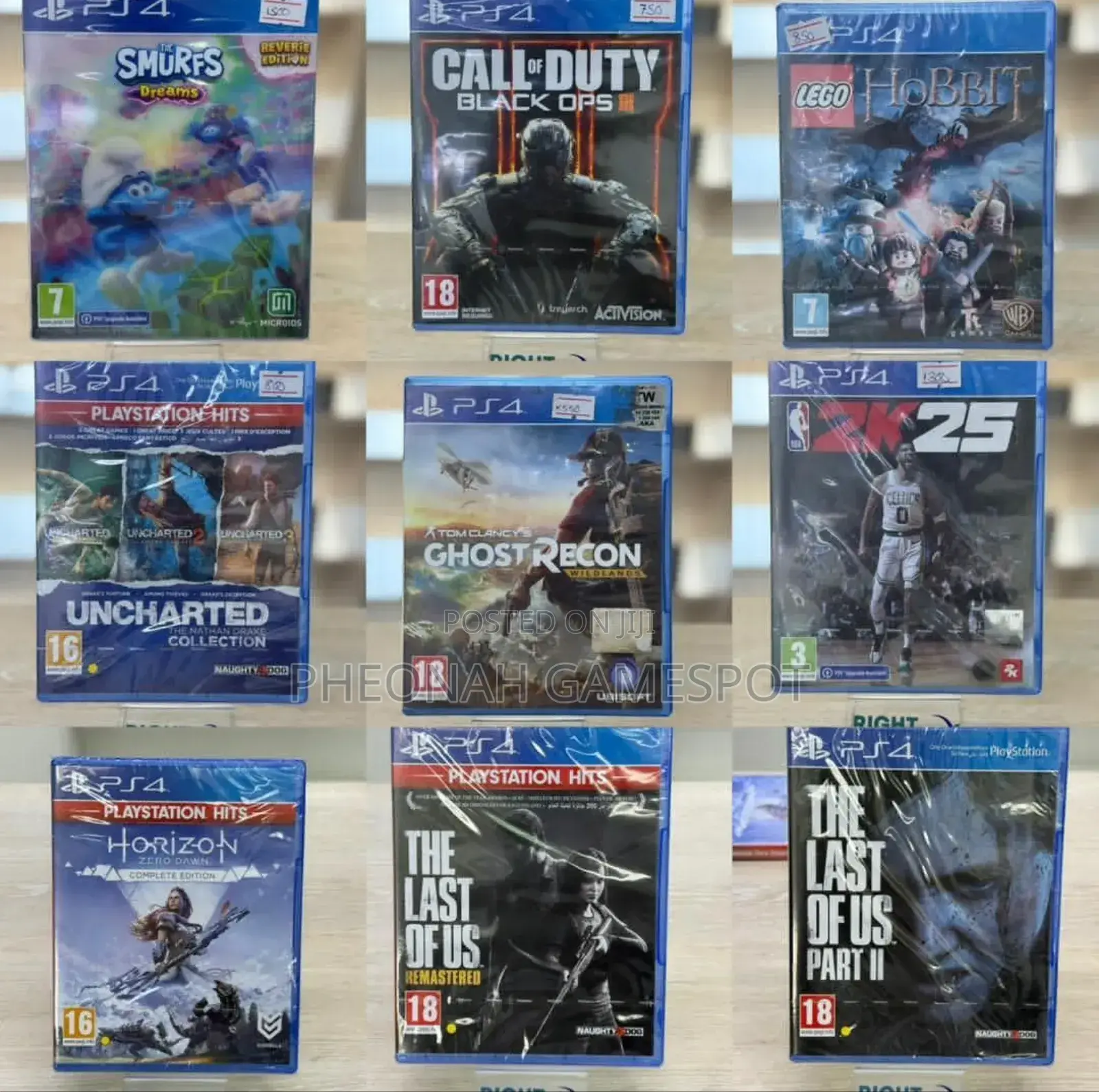 Banange! All Ps4 Games Are Here: Both the CDS and Digital Ones.
