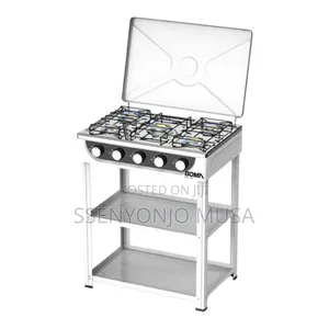 Boma Gas Stove 5 Burner 50×60cm Cooker With Shelves – Auto Ignition