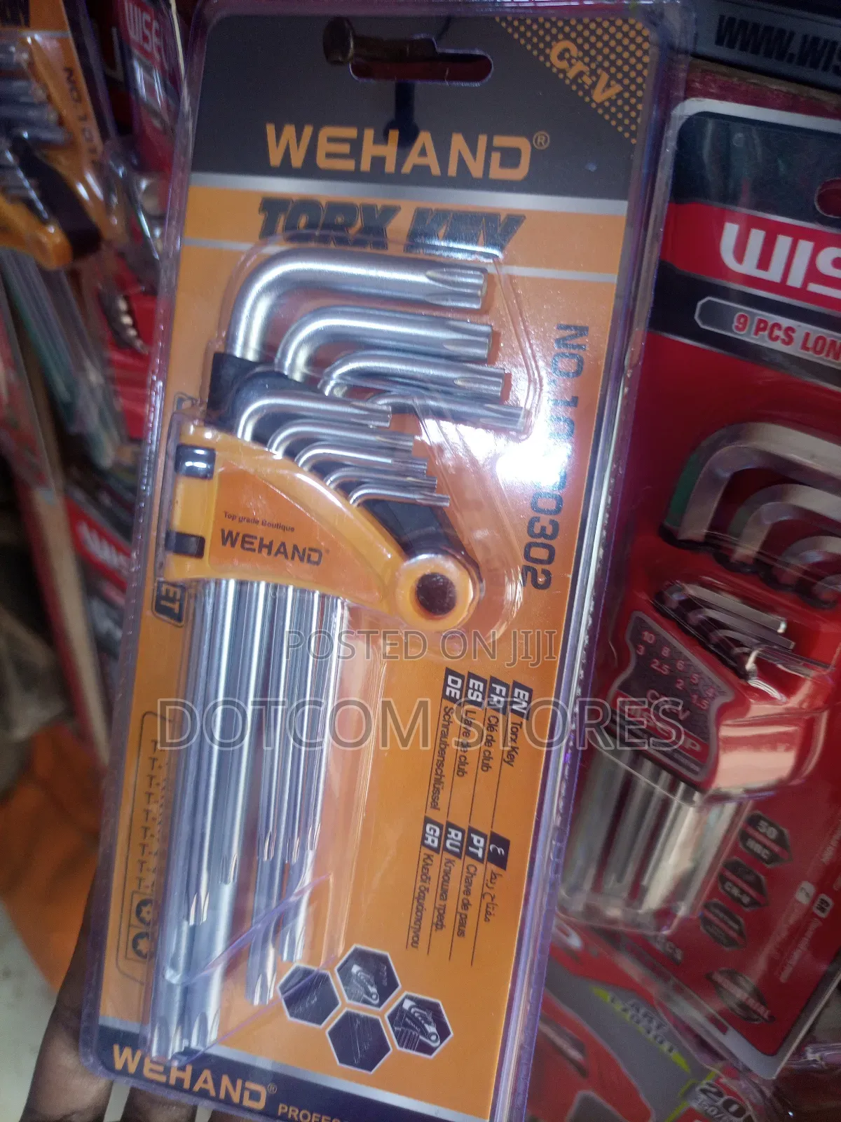 9-Piece Set of Wehand Torx Keys