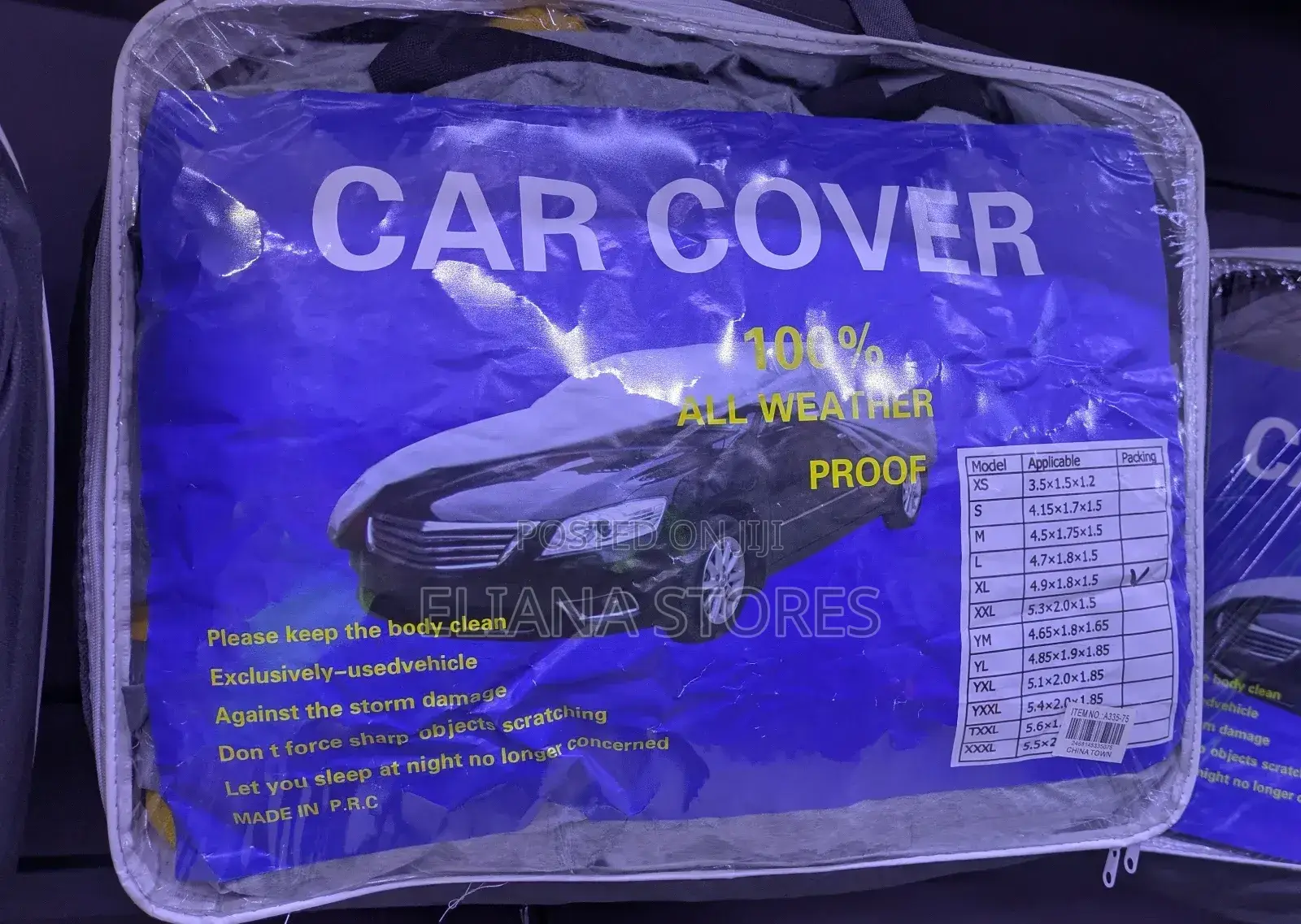 100%All Weatherproof Car Cover