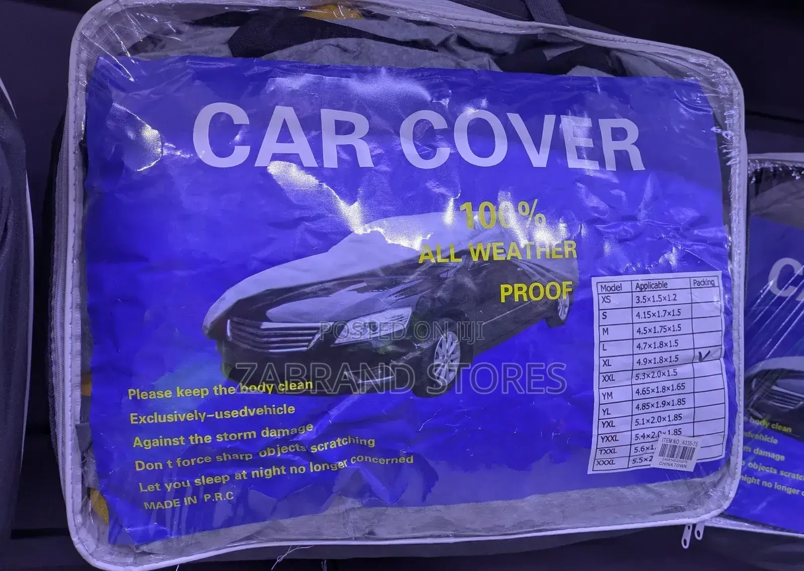 100%All Weatherproof Car Cover